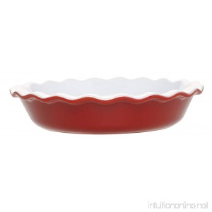 Emile Henry 9-Inch Pie Dish Cerise Red - B00022O6UQ
